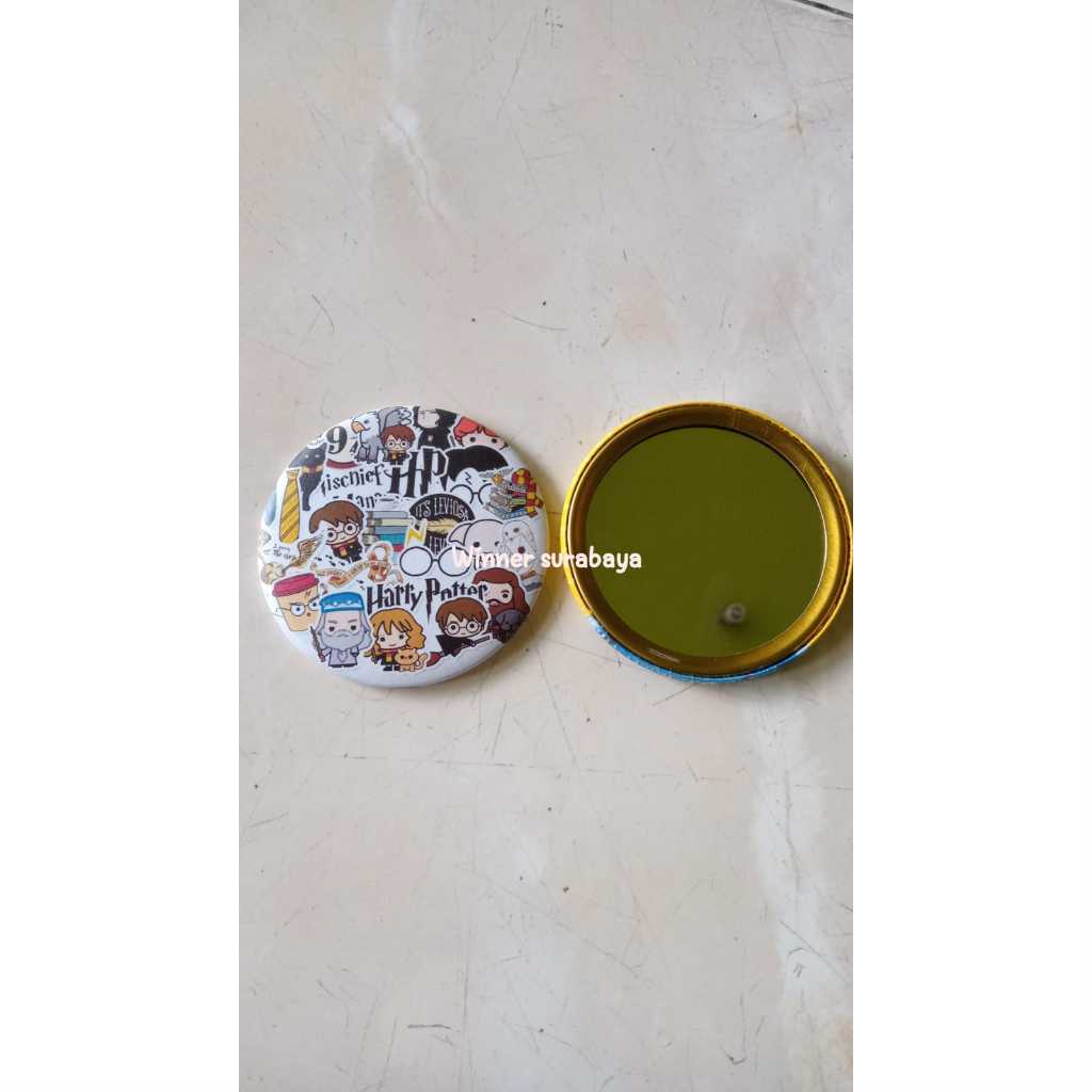 PIN KACA 75MM / MIRROR SOUVENIR / PIN 75MM KACA / KACA SOUVENIR