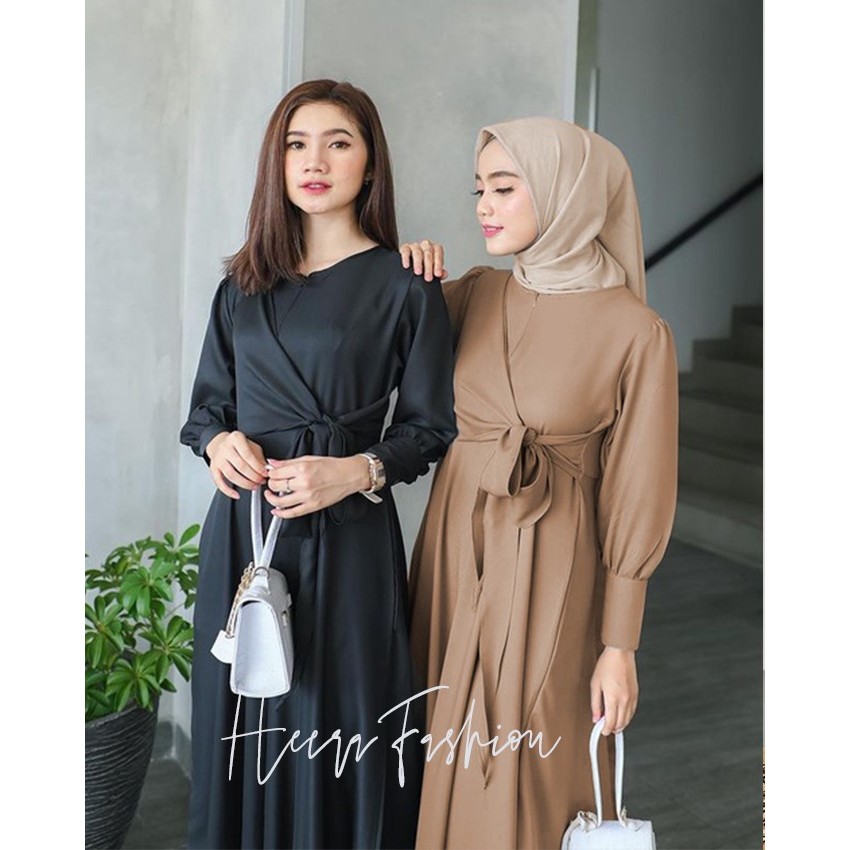 RAYA DRESS - BAJU GAMIS WANITA MODEL LENGAN BALON TERBARU KEKINIAN FASHION MUSLIM WANITA TRENDY TERL