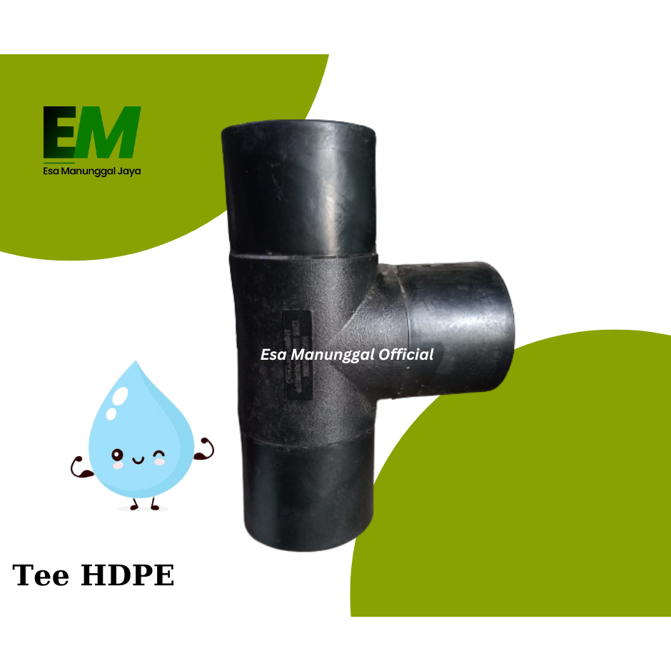 Equal Tee HDPE 110mm (4") PN16 / Tee HDPE 4 inch / Tee 4" HDPE PN 16 /