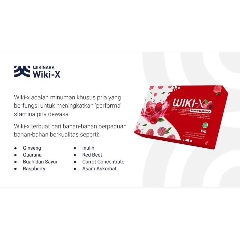 Wiki X suplemen kesehatan