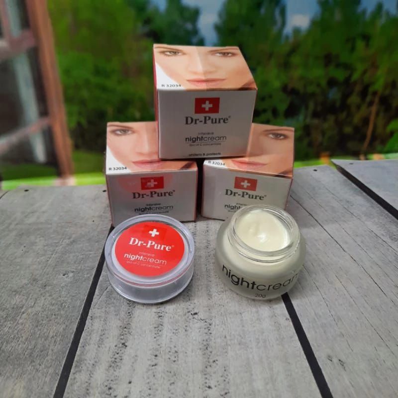 cream dr pure siang/malam original bpom