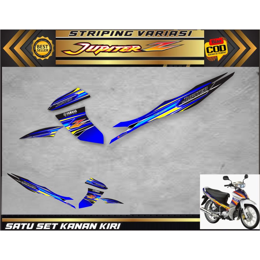 SETIKER JUPITER Z STRIPING MOTOR JUPITER Z OLD MOTIF