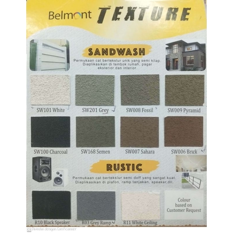 CAT KAMPROT -CAT BELMONT TEXTURE - CAT TEXTURE - Cat KAMPROT Instan 20Kg