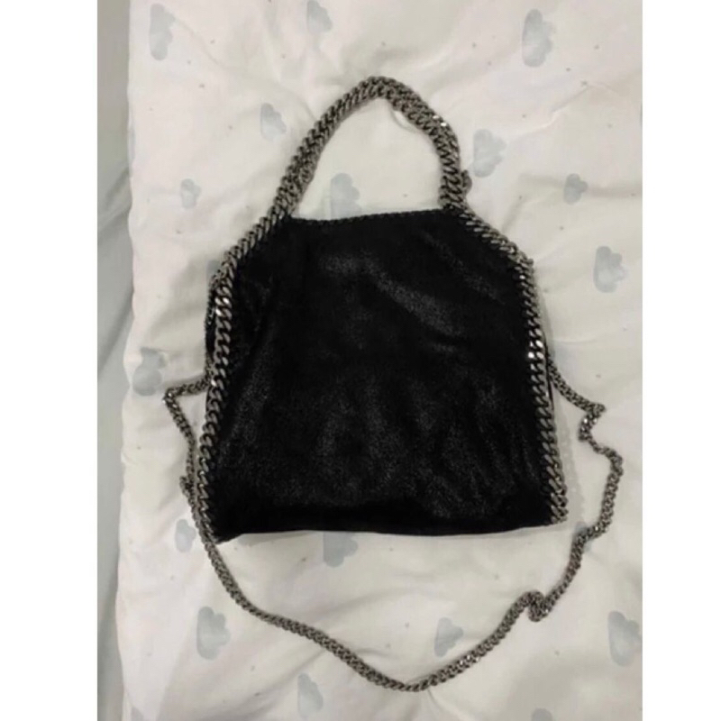 Stella Mccartney Mini Falabella bag Black Silver Chain Preloved