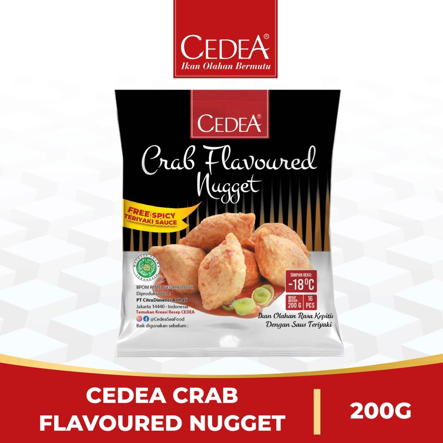 

Cedea Ikan Olahan Rasa Kepiting / Crab Nugget 200 gr