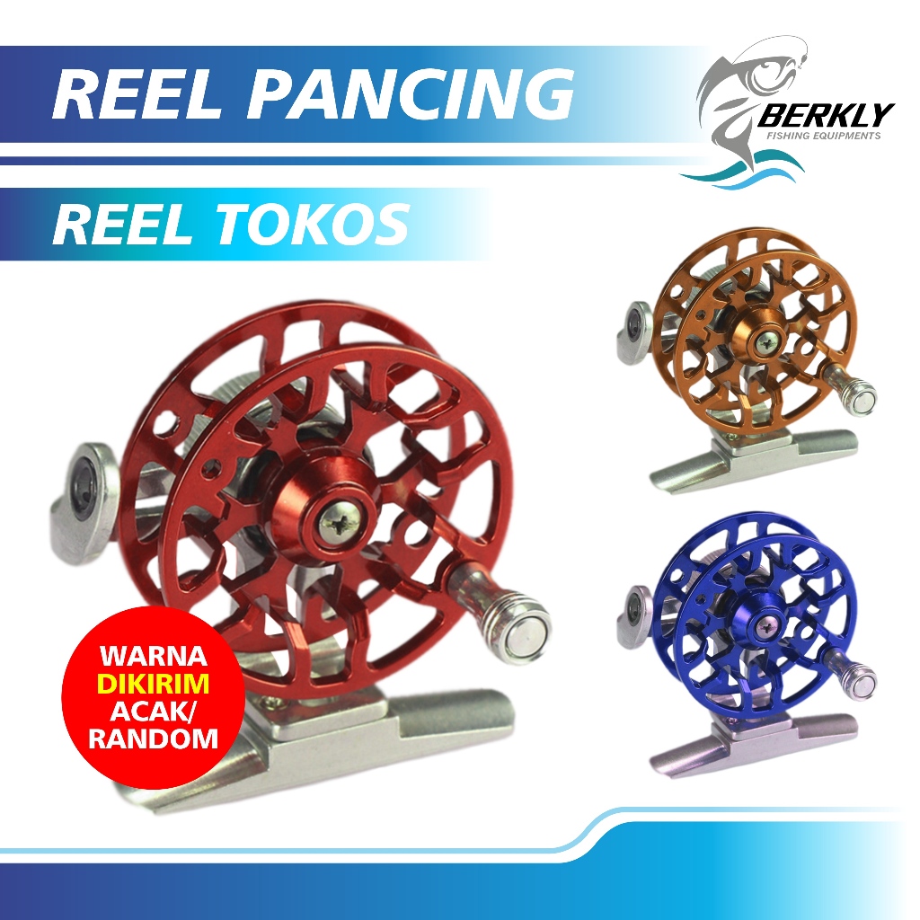 BERKLY Reel Pancing Tokos Katrol Kerekan Pancing Fishing Material Full Metal Reel Tokos FD50