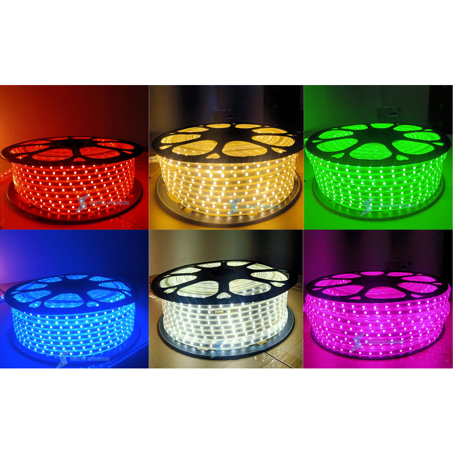 Lampu Led Strip Selang anti air/ Led Strip Outdoor 220V Meteran