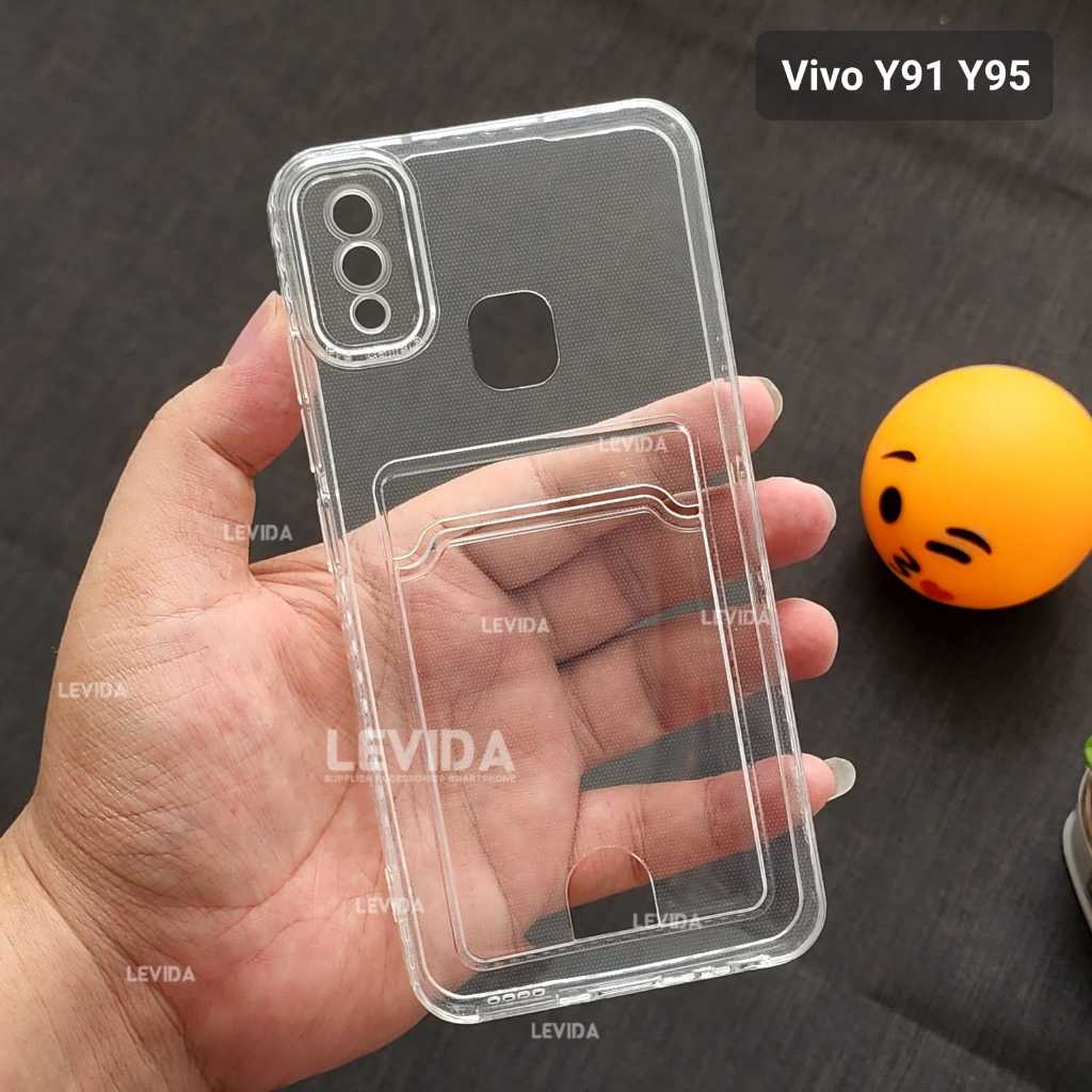 VIVO Y91 VIVO Y95 VIVO Y91C VIVO Y1S CLEAR CARD CASE SLOT KARTU CASE VIVO Y91 VIVO Y95 VIVO Y91C VIV
