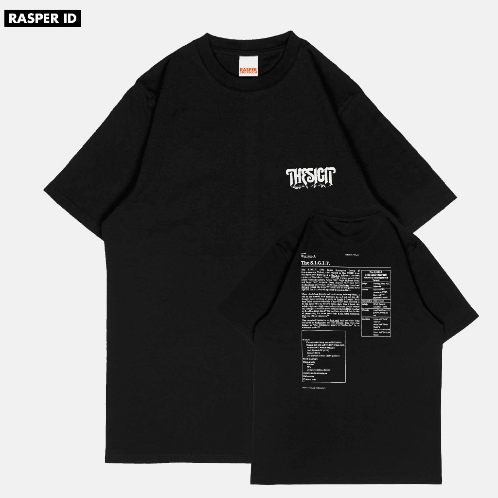 Kaos band THE SIGIT wikipedia / T-SHIRT the sigit terlaris