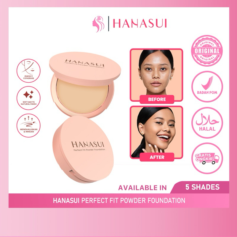 Hanasui Perfect Fit Powder Foundation - Bedak Hanasui