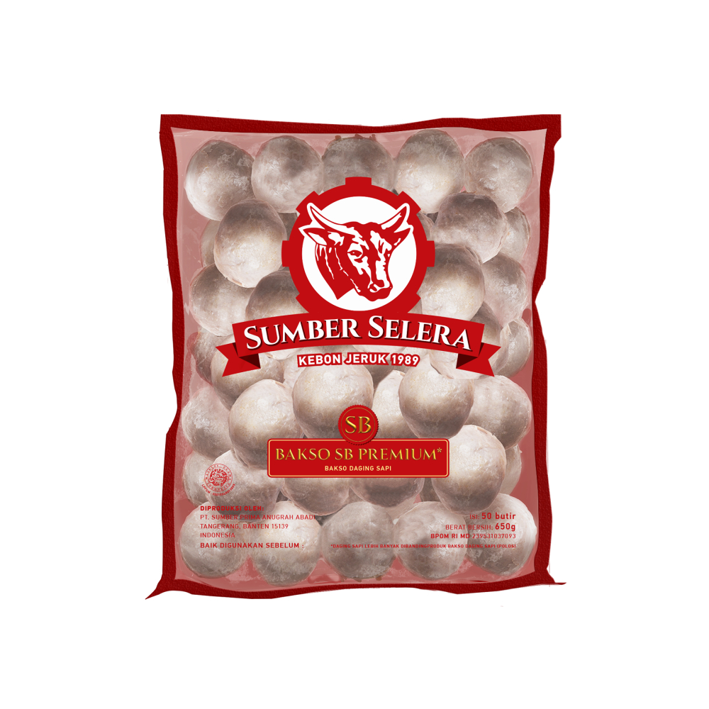 Sumber Selera Bakso Sapi SB Premium / Kebon Jeruk 700 gr isi 50