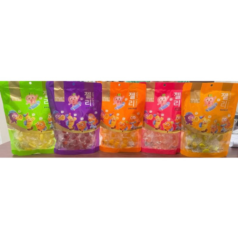 

TYL Baopi Gummy 300g Permen Lunak Rasa orange Peach Mangga Anggur Pisang Gummy Candy Aneka Rasa Buah