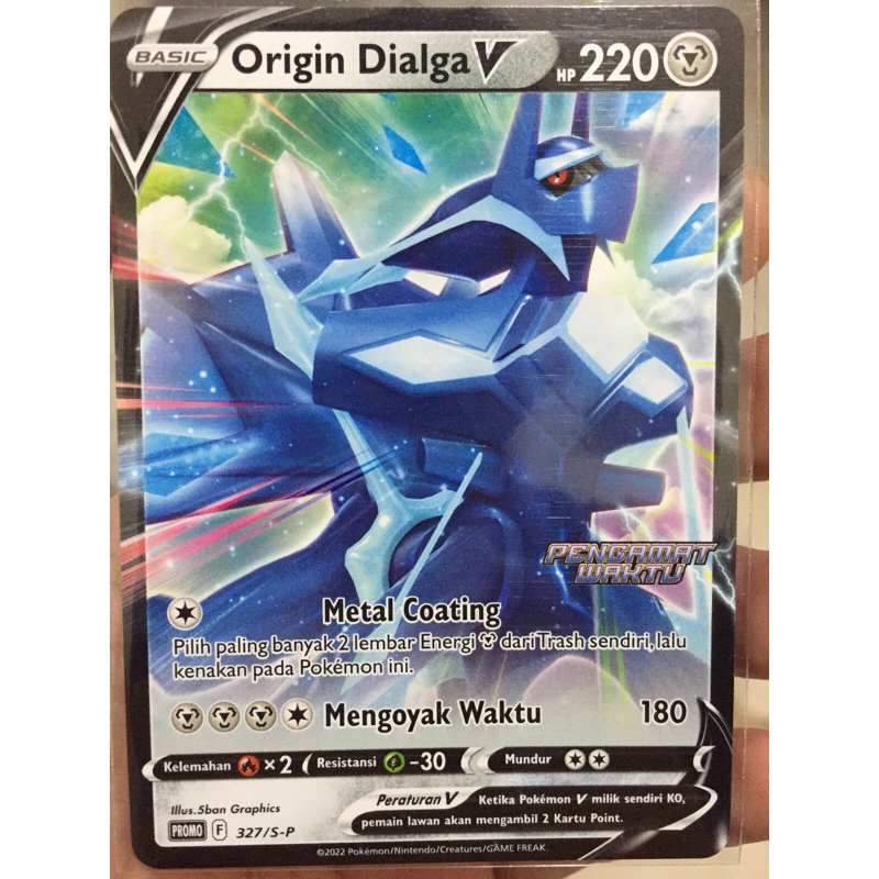 KARTU POKEMON ORIGIN DIALGA V TD EXCLUSIVE NON HOLO INDONESIA