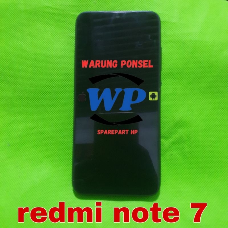 LCD PLUS FRAME REDMI NOTE 7 KW COPOTAN NORMAL MINUS TOMBOL LUAR TIDAK ADA