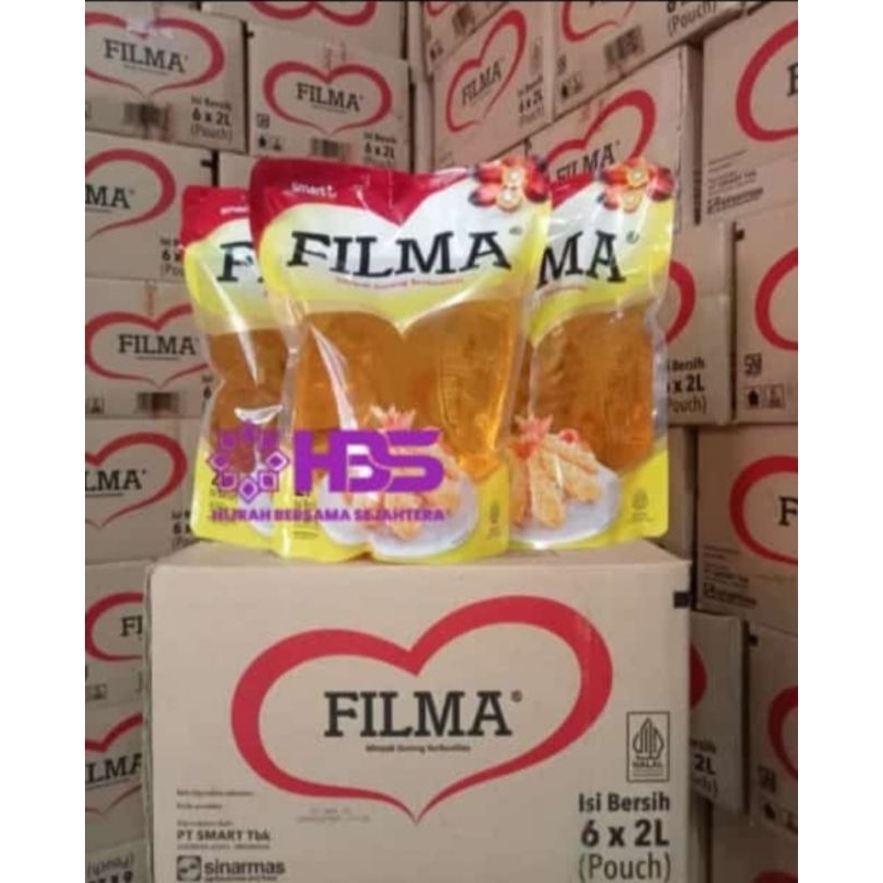 

PROMO MINYAK GORENG FILMA 2 LITER X 6 POUCH (1 DUS) FREE PACKING