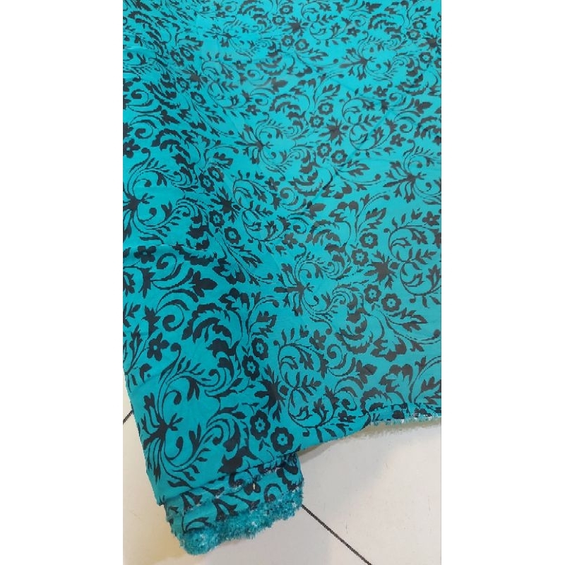 Kain chiffon ceruty printing/bahan sifon ceruti motif harga per 50cm