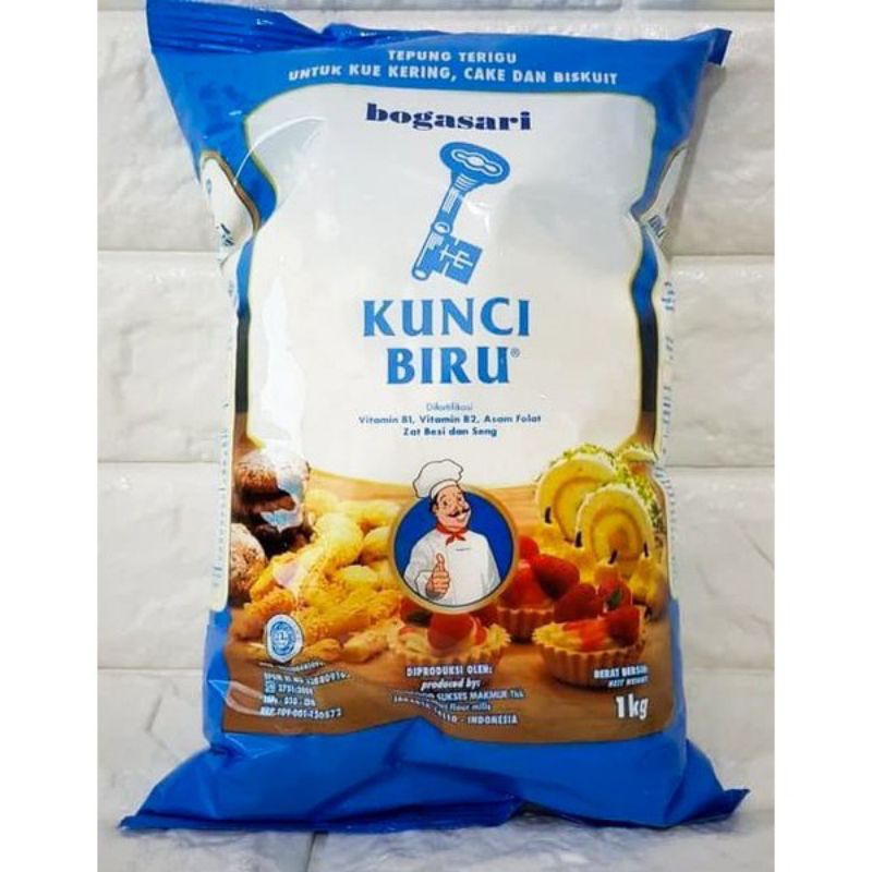 

Tepung Terigu Kunci Biru PREMIUM 1KG
