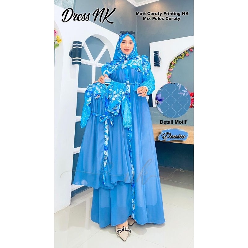 Dres NK set hijab /couple Ori premium NK