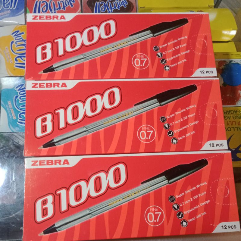 

Pulpen Zebra B1000 Hitam