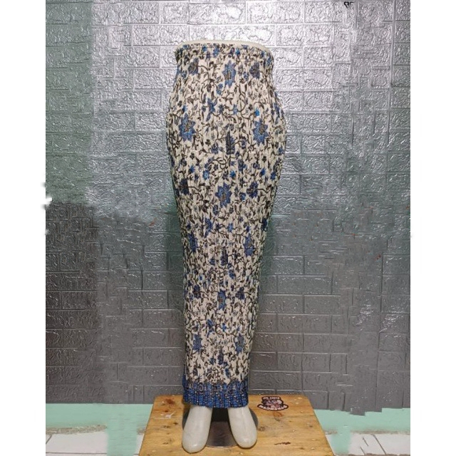 ROK PLISKET / REAL PICT ROK PLISKET BATIK / ROK PLISKET / BAWAHAN KEBAYA / ROK KEBAYA TANJUNG BIRU