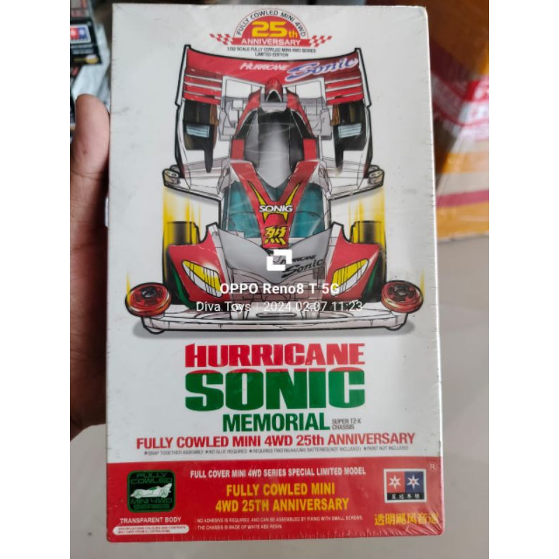 Rep Tamiya 95126 Mini 4WD Daxing Da xing Huricane Sonic Memorial