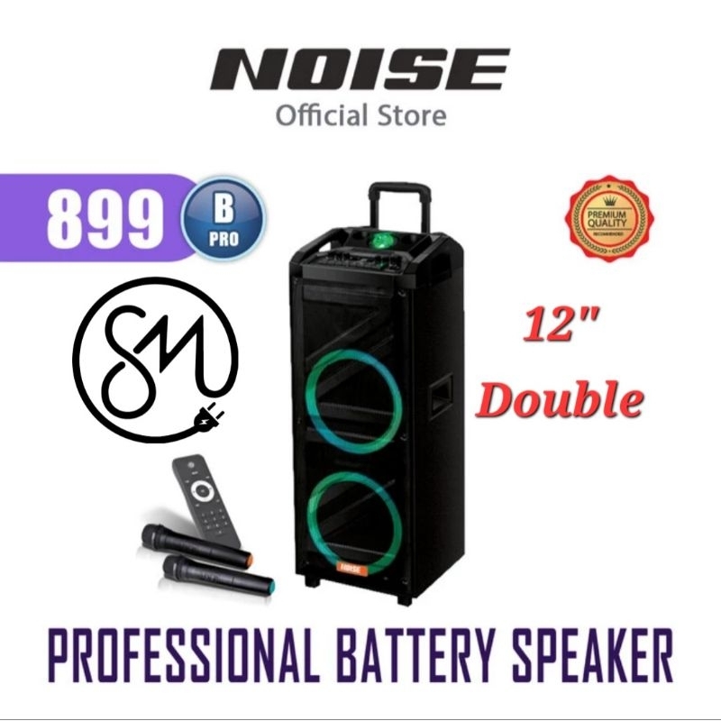 Speaker Bluetooth Portable Meeting Noise NS-899 B PRO 12 inch x2 899B