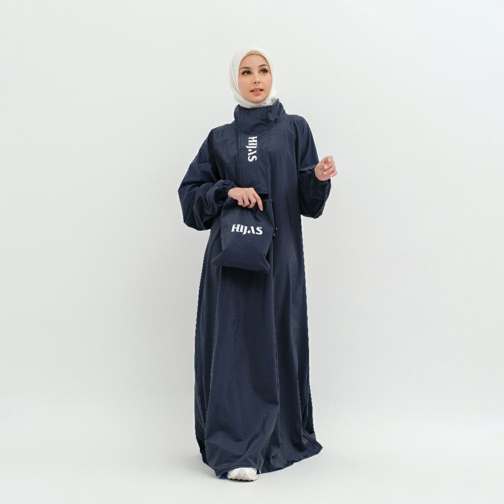 Jas Hujan Gamis Wanita Muslimah Hijab / Jas Hujan Ponco / Jas Hujan Hijab / Jas Hujan Hijab Muslimah