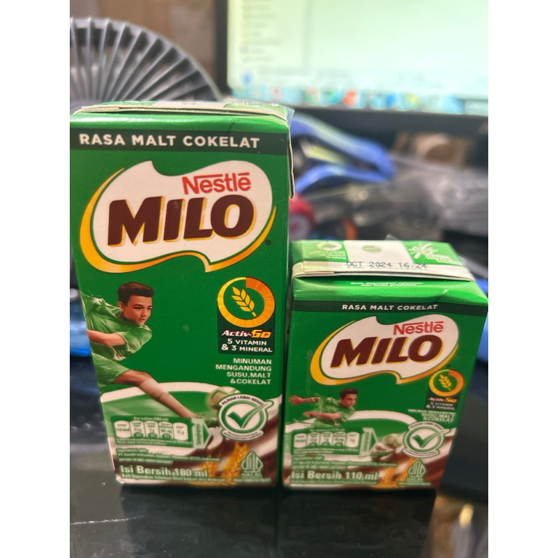 

Milo UHT malt cokelat