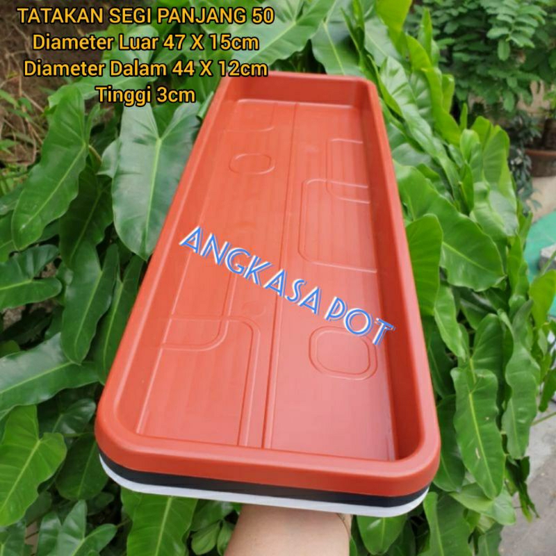 TATAKAN SEGI PANJANG ALPEN 50 Alas Pot Kotak Panjang Tatakan Pot Panjang