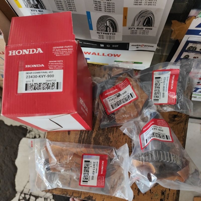 gigi rasio assy gardan beat karbu (ori lokal)