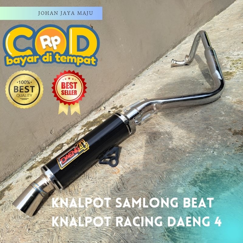 Knalpot Samlong Beat Deluxe untuk motor Beat Esp, Beat Fi, Beat Pop, Beat Street, Beat Deluxe