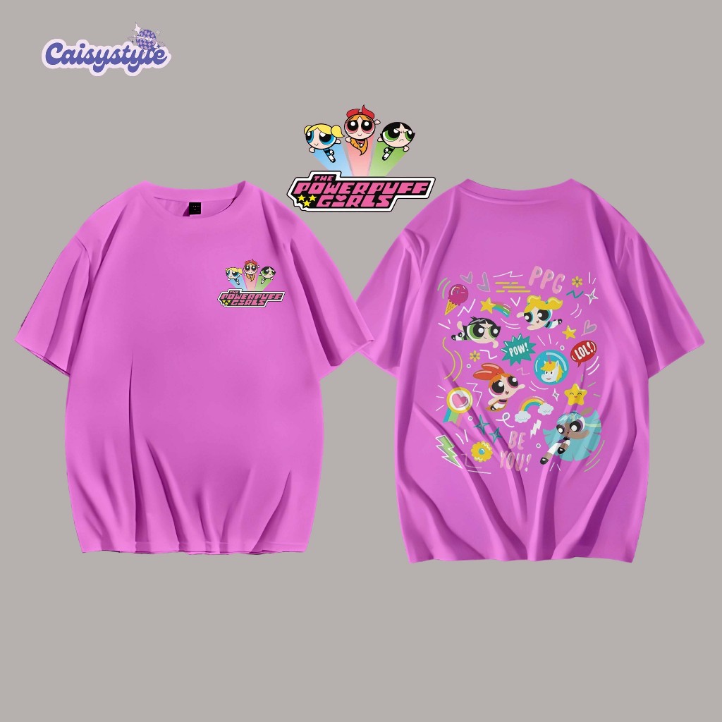 Baju/Kaos Anak Perempuan Powerpuff girls Bahan Premium