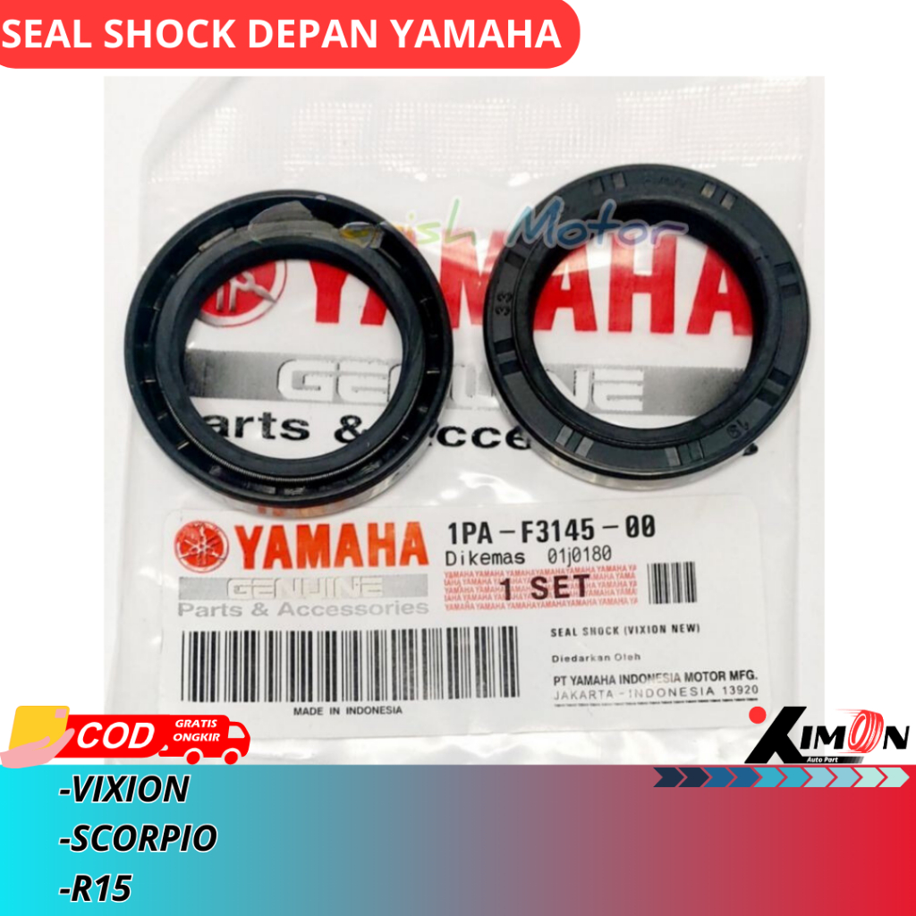 SEAL SHOCK DEPAN YAMAHA VIXION SCORPIO / SEAL SHOCK VIXION SCORPIO / SIL SHOCK DEPAN VIXION 1PA