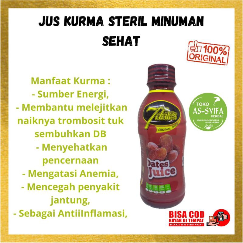 

Jus Kurma Minuman 7 Kurma Dates Original Rasa Kurma Asli Minum Kurma