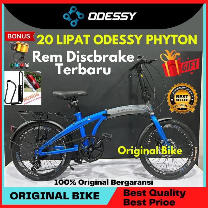 Sepeda 20 Lipat Odessy Phyton Discbrake 7speed