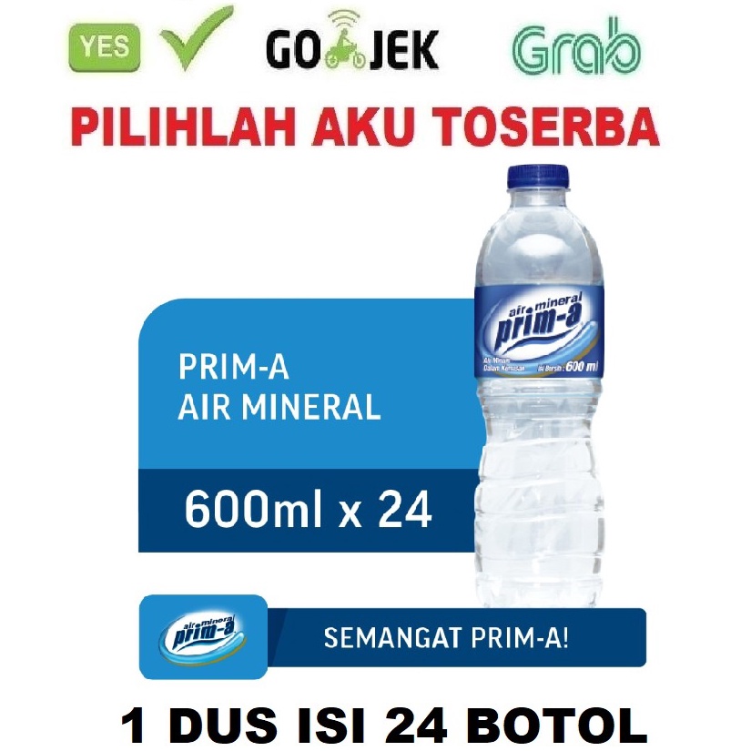 

KODE ZHTIP Air Mineral Prima PrimA Botol Pet 6 ml HARGA 1 DUS ISI 24
