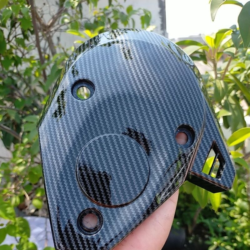 cover tutup cvt Genio beat LED Scoopy karbon wtp kilat