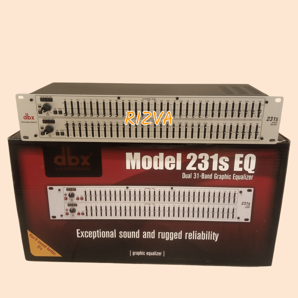 DBX EQUALIZER 231S 2X31 BAND 231 S 231 SILVER