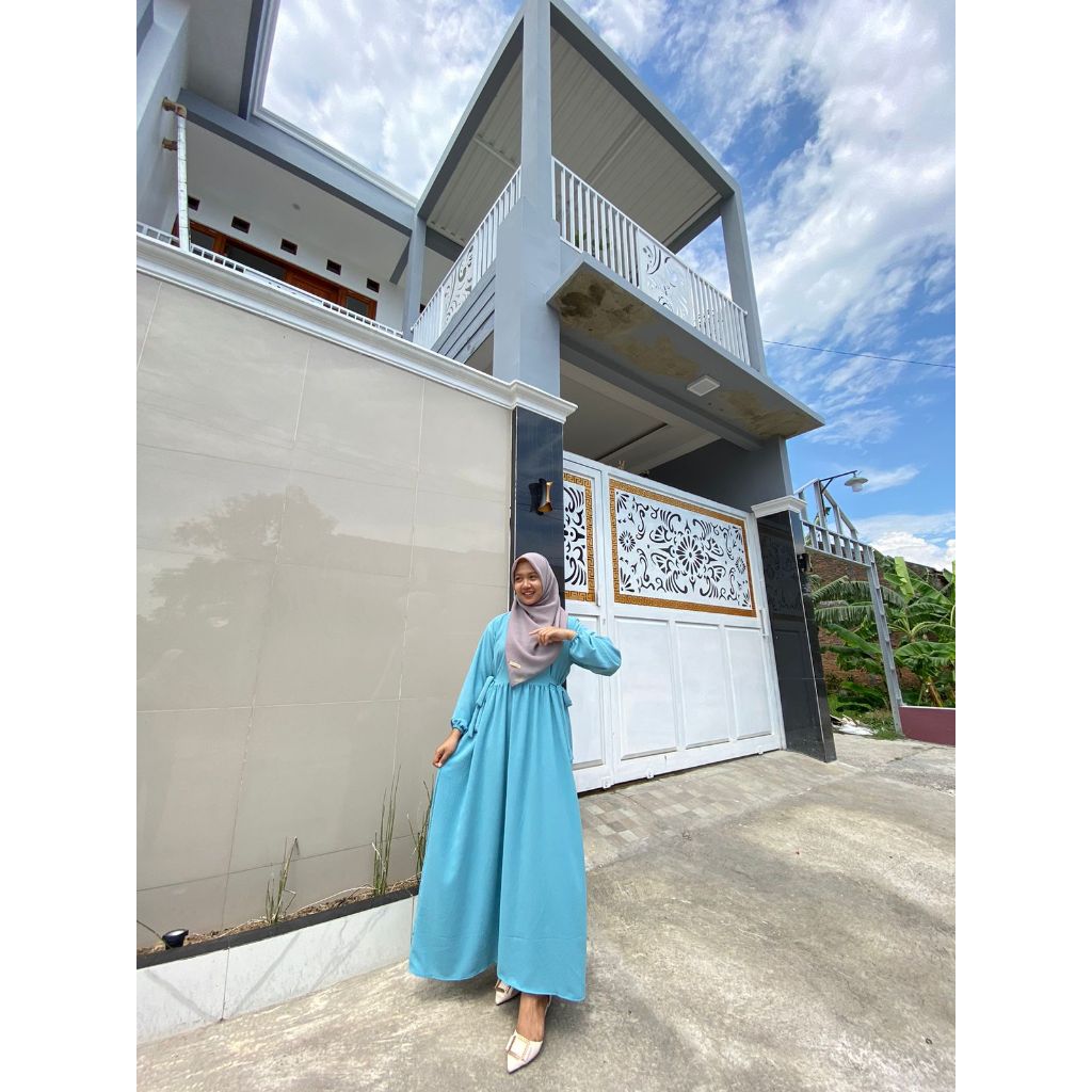 GAMIS NIKITA CRINKLE AIRFLOW TERBARU LD 110CM PB 130-TOSCA