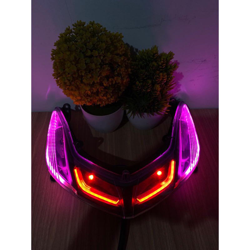 Reflektor Lampu Sen custom Sein custom Mio Smile Smoke hitam Plus Soket Lampu Sen Depan Mio Smile cu