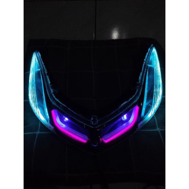 Reflektor Lampu Sen custom Sein custom Mio Smile Smoke hitam Plus Soket Lampu Sen Depan Mio Smile cu