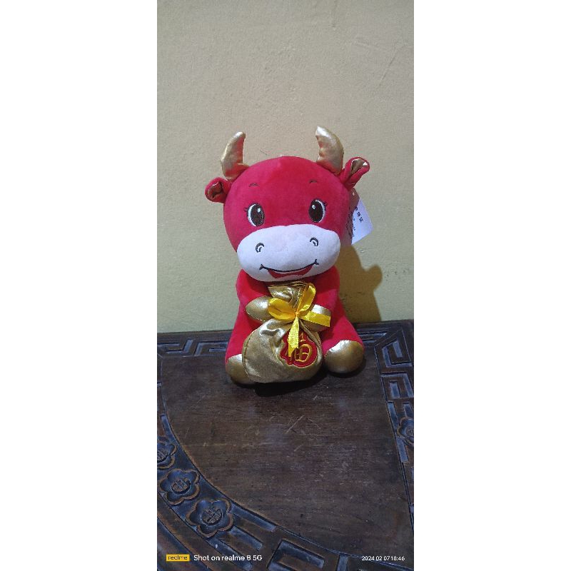 Boneka Imlek Shio Bebong / Sapi / Kucing / Monyet New