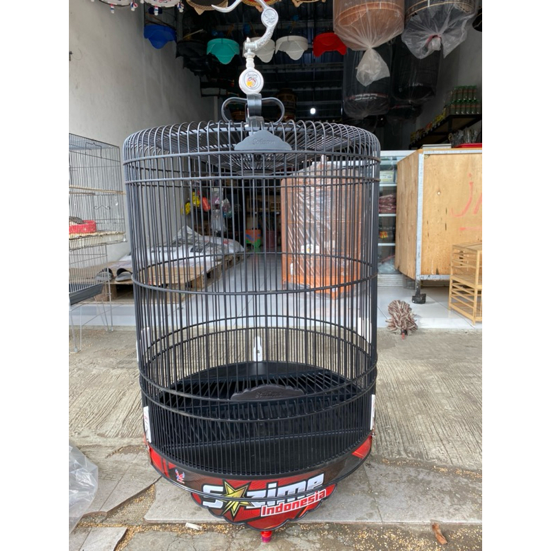 Sangkar Murai Batu Sazime decall merah hitam ORIGINAL100%