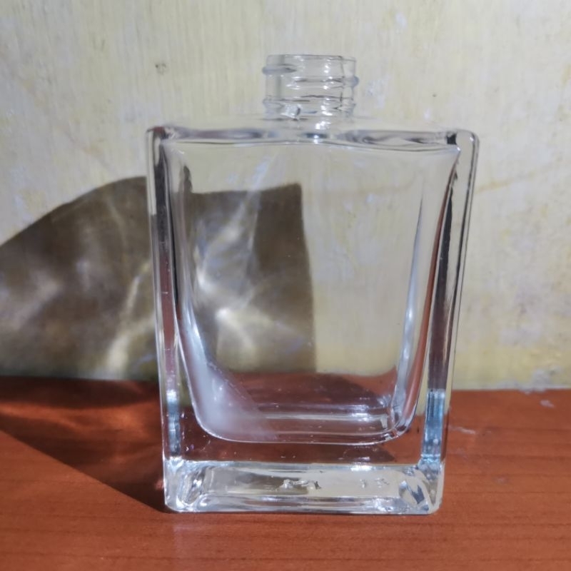 Botol Kotak Parfum Hermez 30ml Tanpa Spray &amp; Tutup / Botol Parfum Refill 30ml / Botol Parfum Press Refill 30ml Termurah