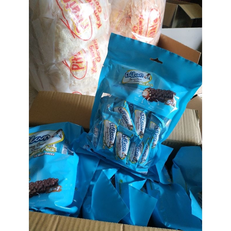 

Dilan Chocolate Crunchy Caramel Mini Pack kemasan bag isi 25pcs Exp. 10-12-2025