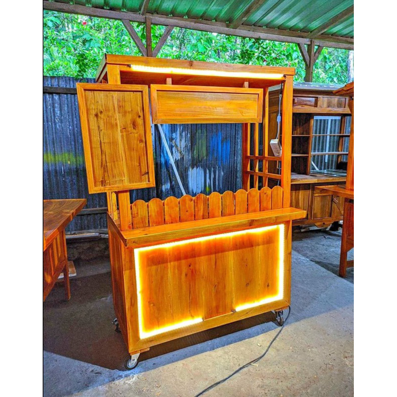 Gerobak booth minuman seblak takoyaki bakaran