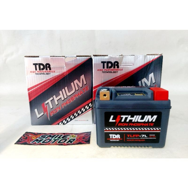 AKI BATERAI SUPER RACING MOTOR TDR LITHIUM IRON PHOSPATE TLFP-7L NMAX/AEROX/VARIO/KLX/CRF/XMAX/VIXIO