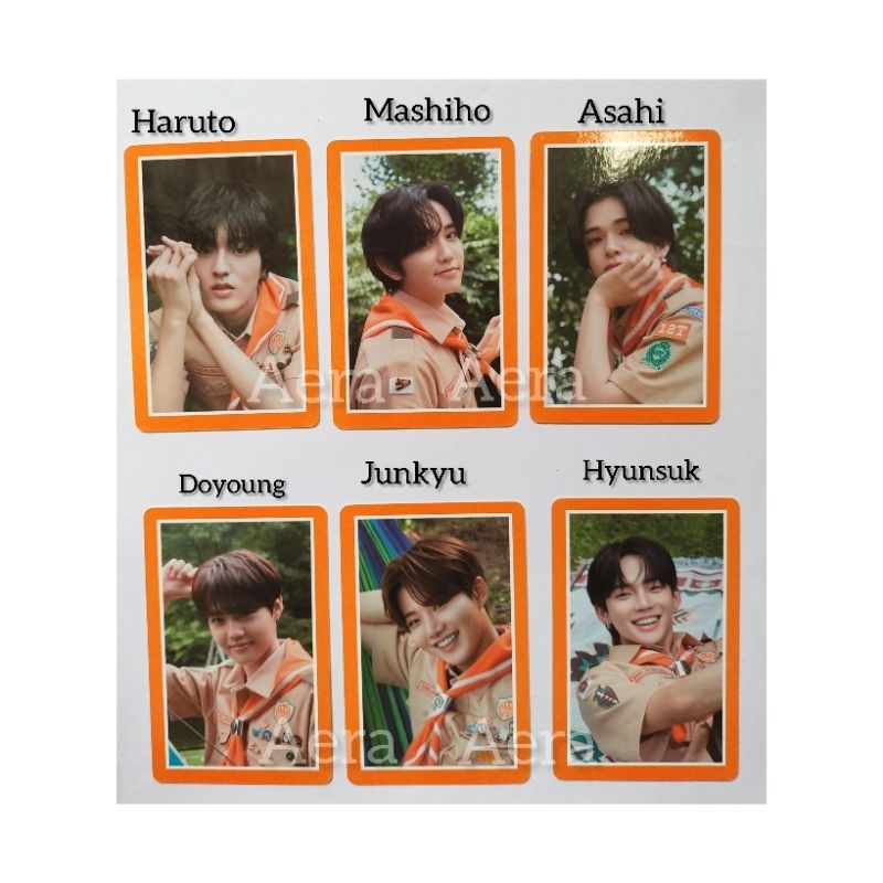 PHOTOCARD TREASURE SUMMER CAMP 2021 PRAMUKA OFFICIAL HARUTO/MASHIHO/ASAHI/DOYOUNG/JUNKYU/HYUNSUK