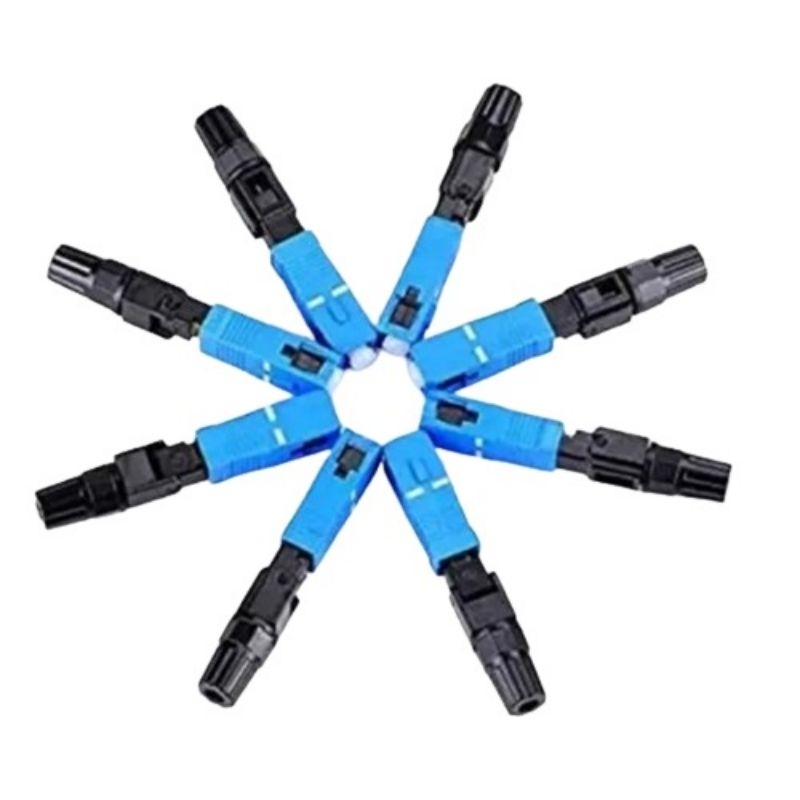 Fast Connector SC UPC FTTH Fiber Optik Connector FO Biru Buaya / non buaya