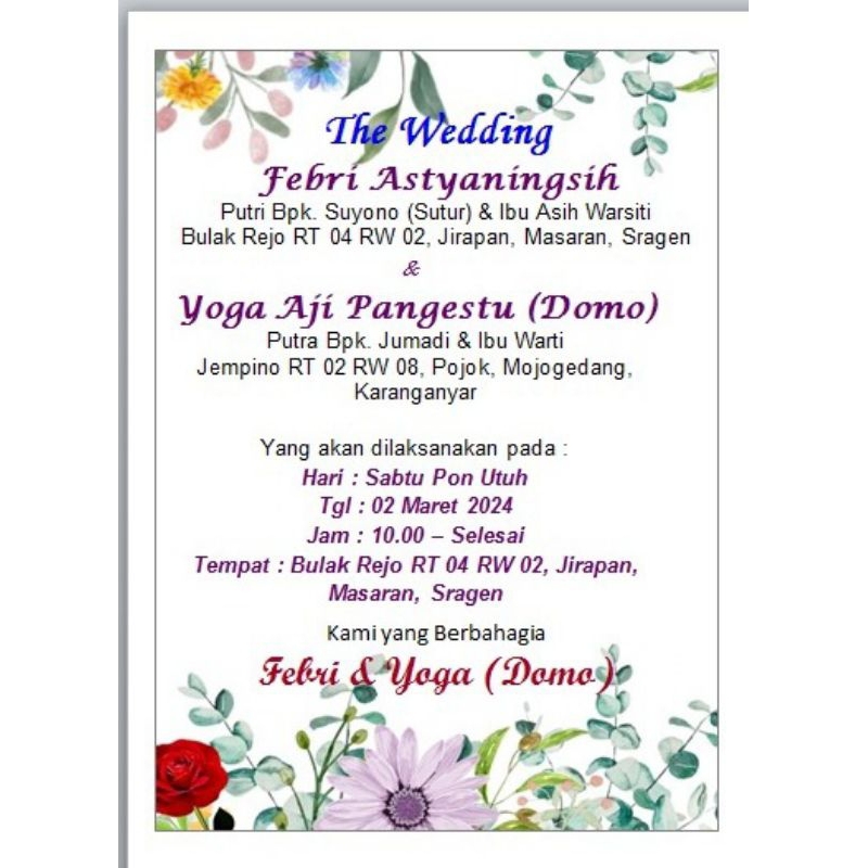 

Kertas Punjungan KECIL Tonjok buat Pabrik/ teman kerja rekan kerja